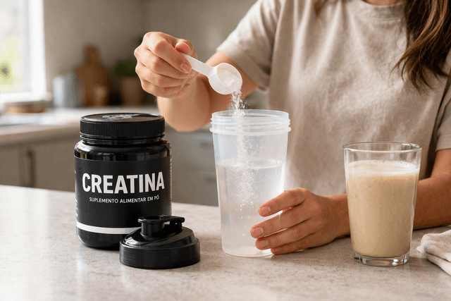 Creatina engorda ou incha? Entenda o que acontece no corpo